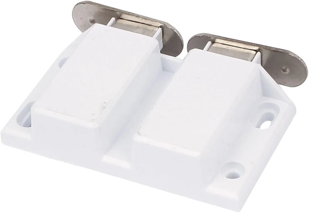 Aexit سخت افزار مبلمان (سخت افزار ساختمانی) درب کابینت فشاری بازشو با قفل مغناطیسی دوتایی سفید