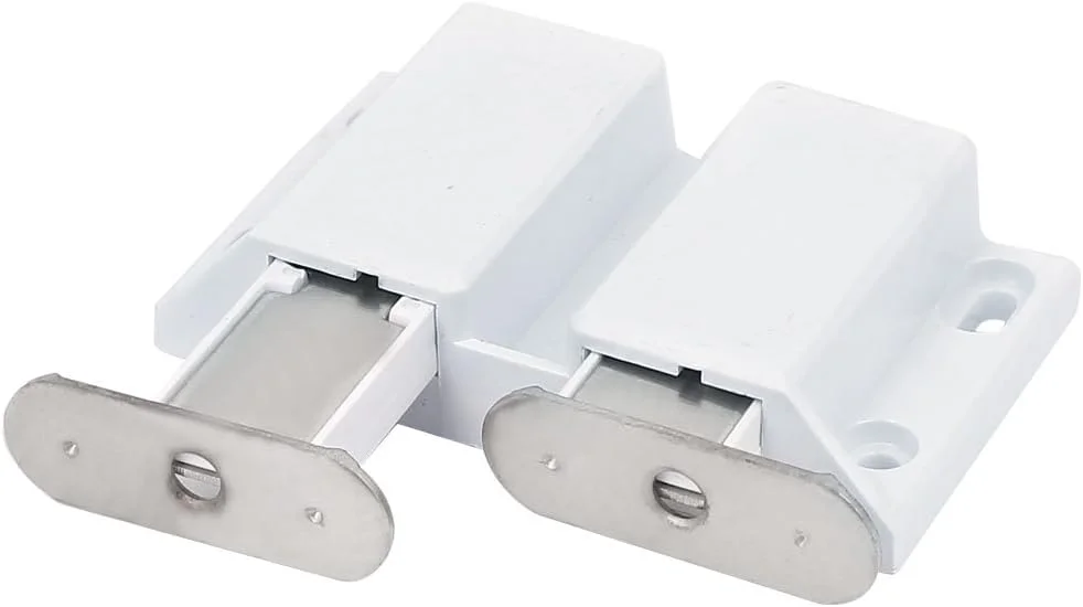 Aexit سخت افزار مبلمان (سخت افزار ساختمانی) درب کابینت فشاری بازشو با قفل مغناطیسی دوتایی سفید