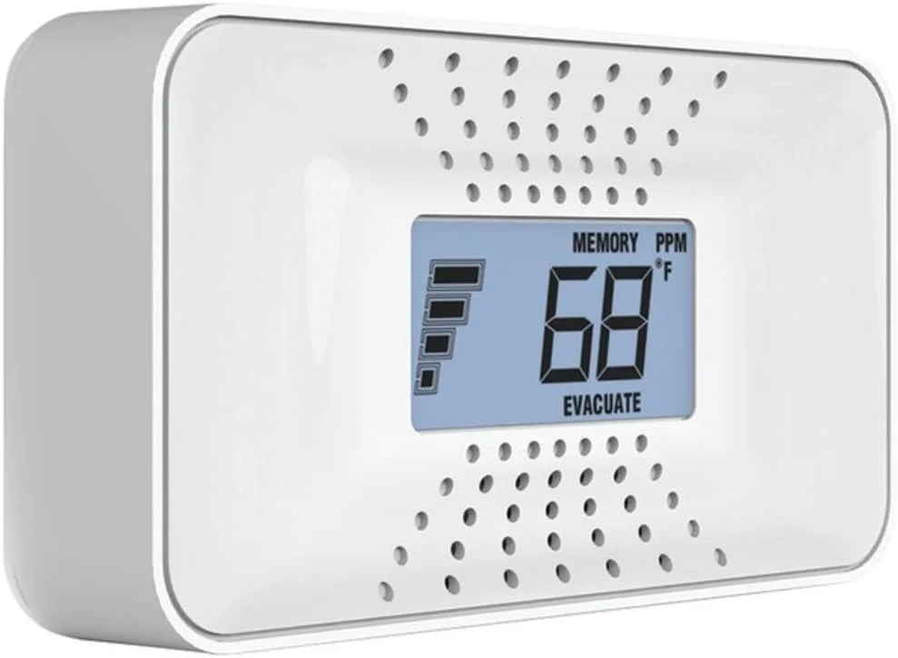 آشکارساز مونوکسید کربن First Alert CO710 با باتری 10 ساله و نمایشگر دمای دیجیتال، سفید