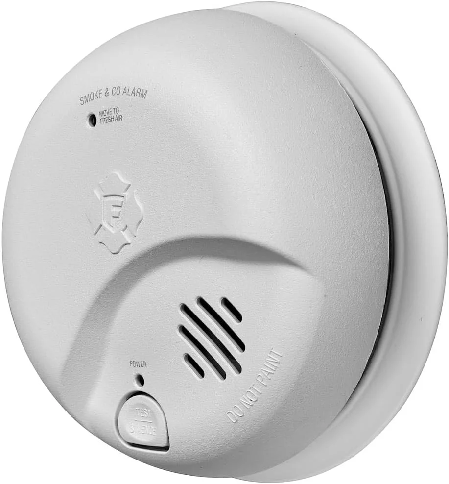 آلارم ترکیبی تشخیص دود و مونوکسید کربن فرست الرت، مدل SMICO105-AC، آلارم دود سیمی با باتری پشتیبان 10 ساله، بسته 6 عددی آلارم ترکیبی تشخیص دود و مونوکسید کربن فرست الرت، مدل SMICO105-AC، آلارم دود سیمی با باتری پشتیبان 10 ساله، بسته 6 عددی