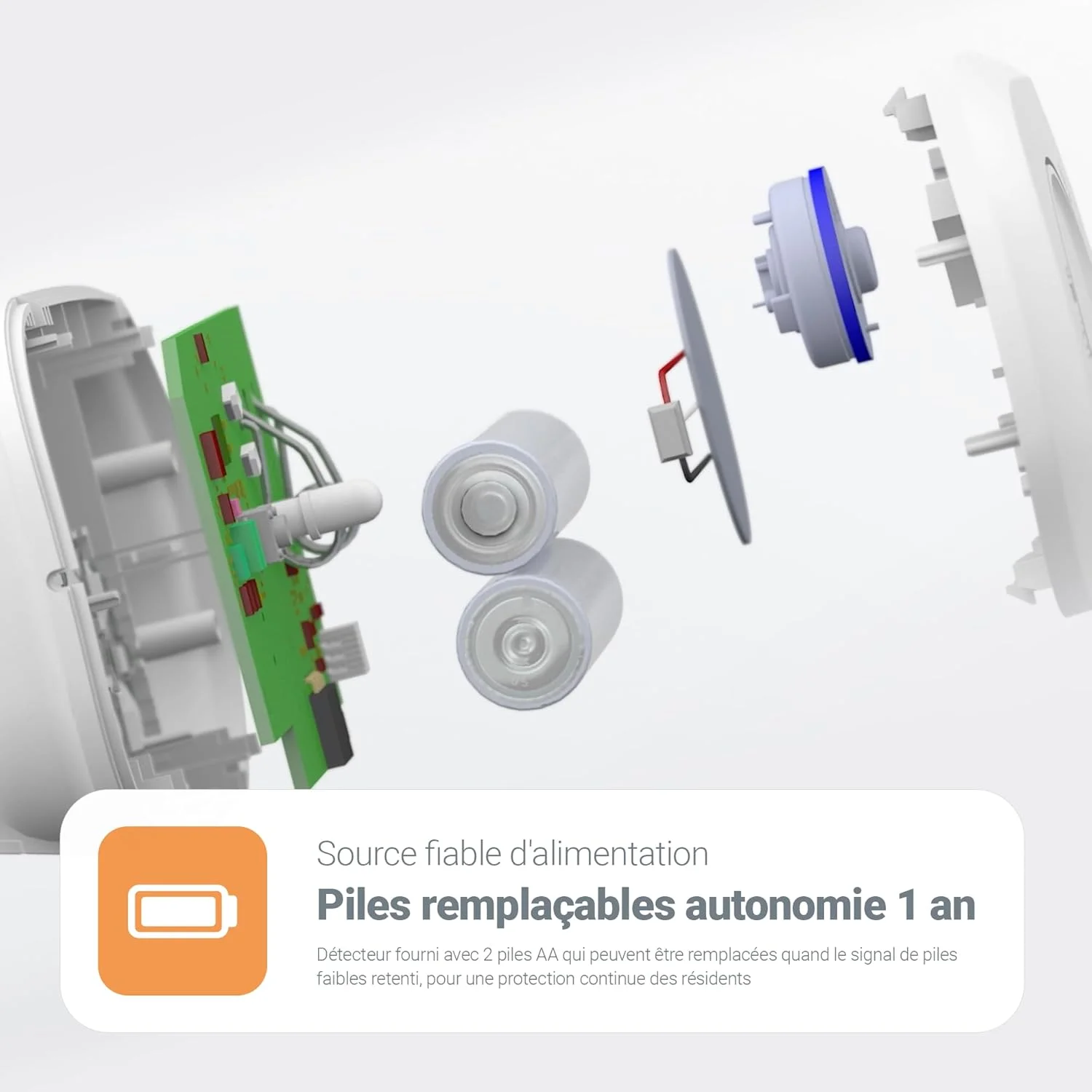 آشکارساز مونوکسید کربن FireAngel FA3313-FRT، حسگر مونوکسید کربن، آشکارساز CO و آلارم قابل حمل، طول عمر 10 سال، دارای گواهی NF