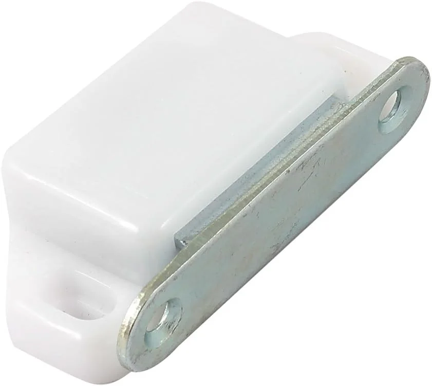 Aexit قفل مگنتی درب شیشه ای کابینت و مبلمان خانگی به طول 5.8 سانتی متر، سفید Aexit قفل مگنتی درب شیشه ای کابینت و مبلمان خانگی به طول 5.8 سانتی متر، سفید