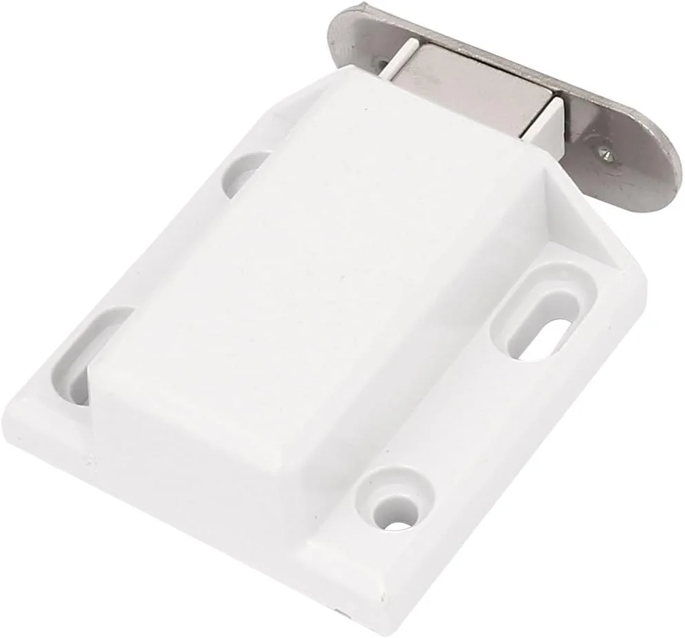 Aexit سخت افزار مبلمان (سخت افزار ساختمانی) درب کابینت فشاری بازشو قفل مغناطیسی سفید Aexit سخت افزار مبلمان (سخت افزار ساختمانی) درب کابینت فشاری بازشو قفل مغناطیسی سفید