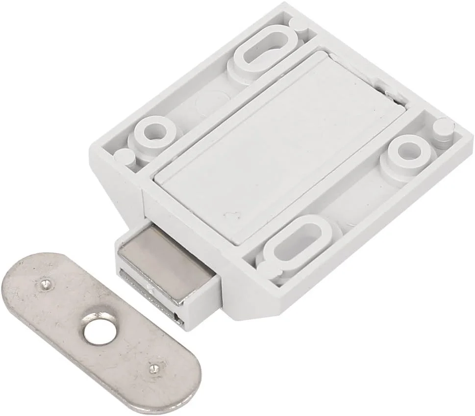 Aexit سخت افزار مبلمان (سخت افزار ساختمانی) درب کابینت فشاری بازشو قفل مغناطیسی سفید Aexit سخت افزار مبلمان (سخت افزار ساختمانی) درب کابینت فشاری بازشو قفل مغناطیسی سفید