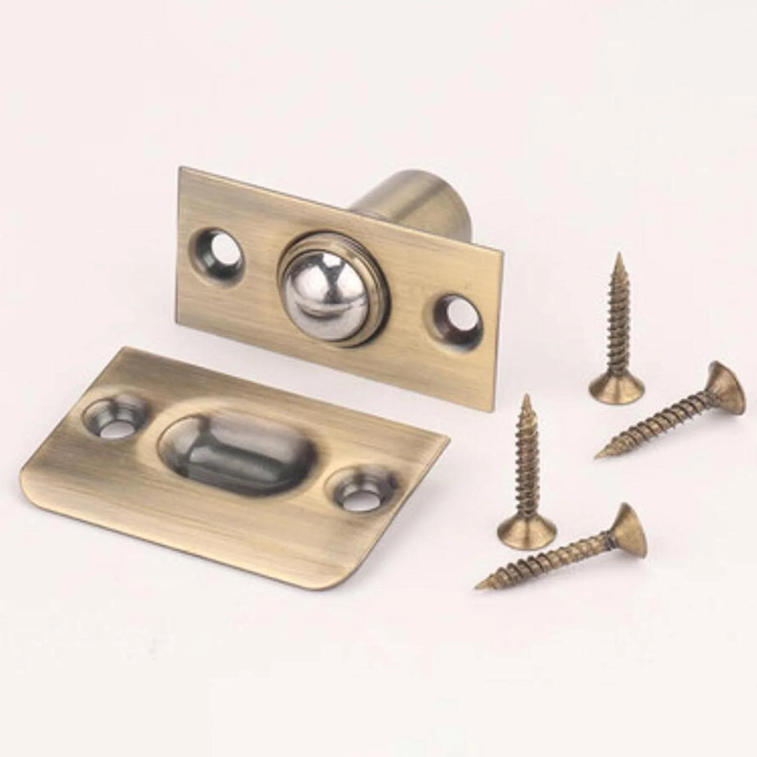 توپ گیر درب قابل تنظیم، قفل سخت افزاری درب، فنر غلتکی برای کابینت، داخلی، حمام، کمد، اتاق، طلایی توپ گیر درب قابل تنظیم، قفل سخت افزاری درب، فنر غلتکی برای کابینت، داخلی، حمام، کمد، اتاق، طلایی