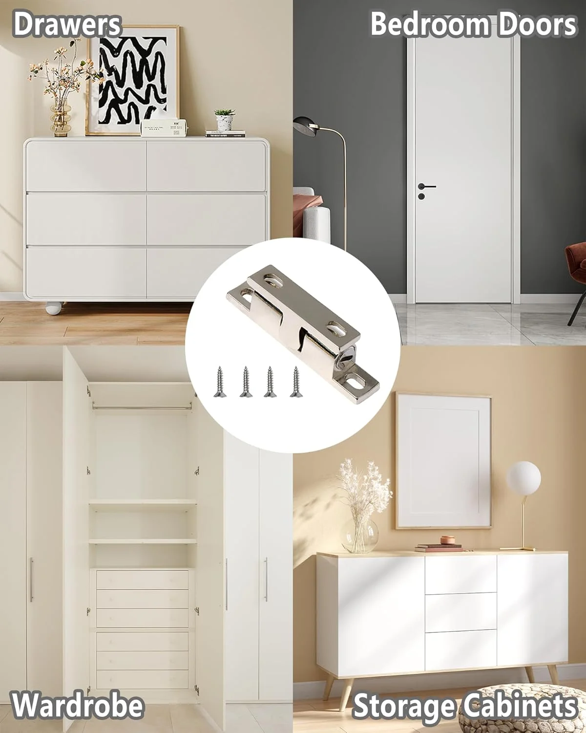 بسته 10 عددی قفل توپی 49 میلی متری قابل تنظیم دو توپی، قفل کابینت به همراه 40 پیچ، قفل مغناطیسی کابینت، قفل مبلمان برای درب پاسیو، کمدهای آشپزخانه، کمد لباس، کشوها بسته 10 عددی قفل توپی 49 میلی متری قابل تنظیم دو توپی، قفل کابینت به همراه 40 پیچ، قفل مغناطیسی کابینت، قفل مبلمان برای درب پاسیو، کمدهای آشپزخانه، کمد لباس، کشوها