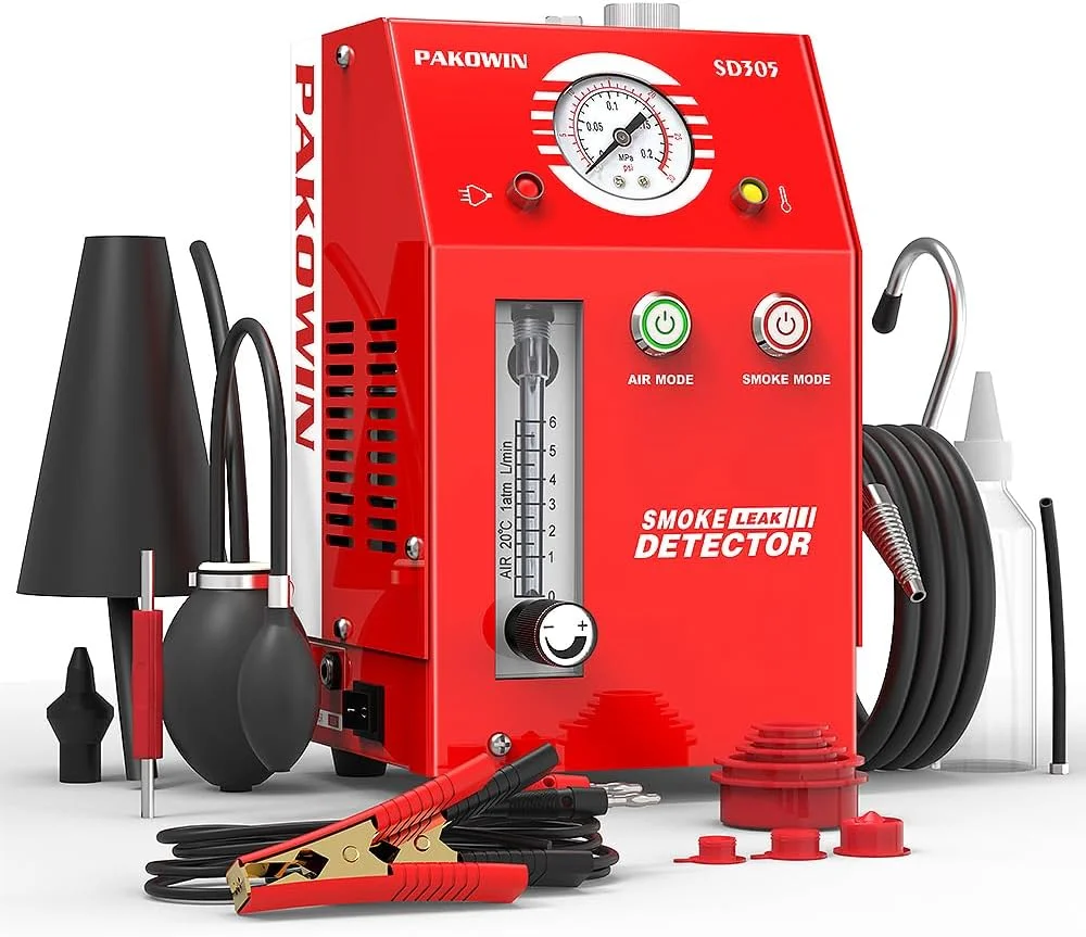 دستگاه نشت یاب دود خودرو پاکوین - تستر دود EVAP خلاء 12 ولت DC برای سیستم لوله چند منظوره دستگاه نشت یاب دود خودرو پاکوین - تستر دود EVAP خلاء 12 ولت DC برای سیستم لوله چند منظوره