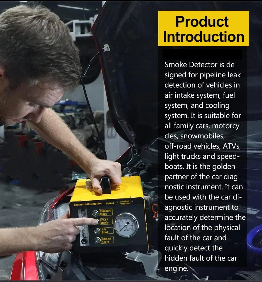 دستگاه نشت یاب دود QPKING، تستر نشت سوخت دود EVAP 4 در 1، ابزار تشخیص نشت سیستم لوله کشی خودرو، دستگاه نشت یاب سوخت خودرو برای وسایل نقلیه 12 ولت/24 ولت قایق ها با فلومتر قابل تنظیم دستگاه نشت یاب دود QPKING، تستر نشت سوخت دود EVAP 4 در 1، ابزار تشخیص نشت سیستم لوله کشی خودرو، دستگاه نشت یاب سوخت خودرو برای وسایل نقلیه 12 ولت/24 ولت قایق ها با فلومتر قابل تنظیم