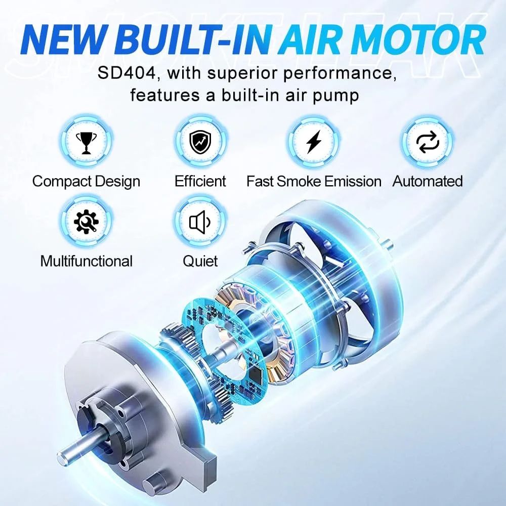 دستگاه نشت یاب دود خودرو پاکووین - تستر دود EVAP خلاء 12 ولت DC برای خودرو، تستر تشخیصی با پمپ هوای داخلی برای سیستم های لوله خودرو