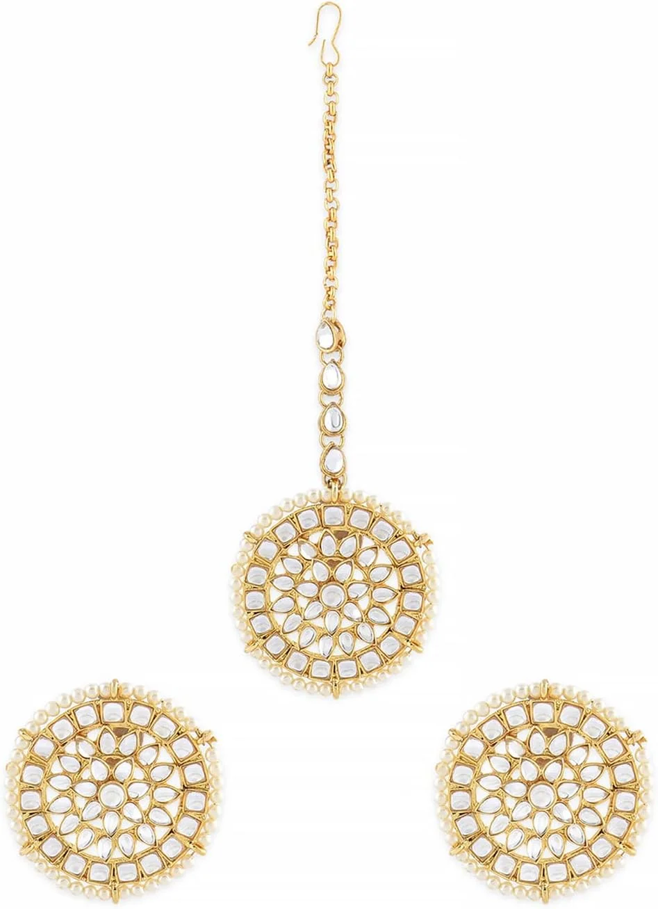 زیورآلات مو زنانه ZAVERI PEARLS (طلایی) (Zpfk8654)