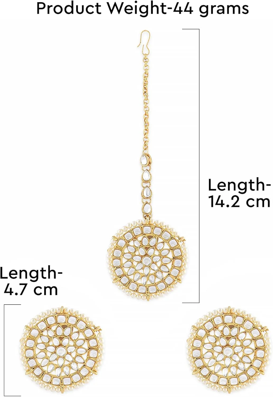 زیورآلات مو زنانه ZAVERI PEARLS (طلایی) (Zpfk8654) زیورآلات مو زنانه ZAVERI PEARLS (طلایی) (Zpfk8654)