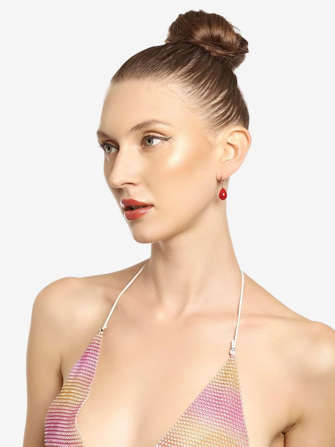 گوشواره آویز زنانه زاوِری پرلز طرح اشک سرخ، برنجی با روکش رزگلد مدل ZPFK16592 گوشواره آویز زنانه زاوِری پرلز طرح اشک سرخ، برنجی با روکش رزگلد مدل ZPFK16592