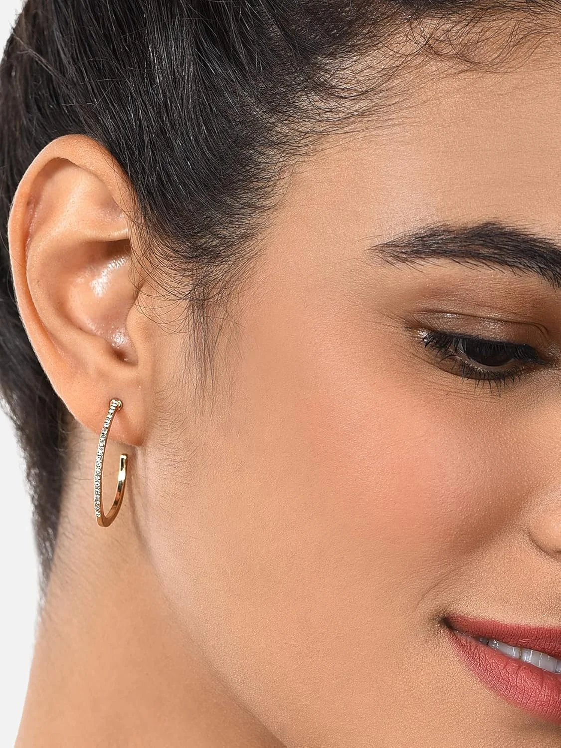 گوشواره های میخی، حلقه ای و نیمه حلقه ای مدرن زاوری پرلز، ست 6 عددی طلایی و نقره ای - Zpfk10642