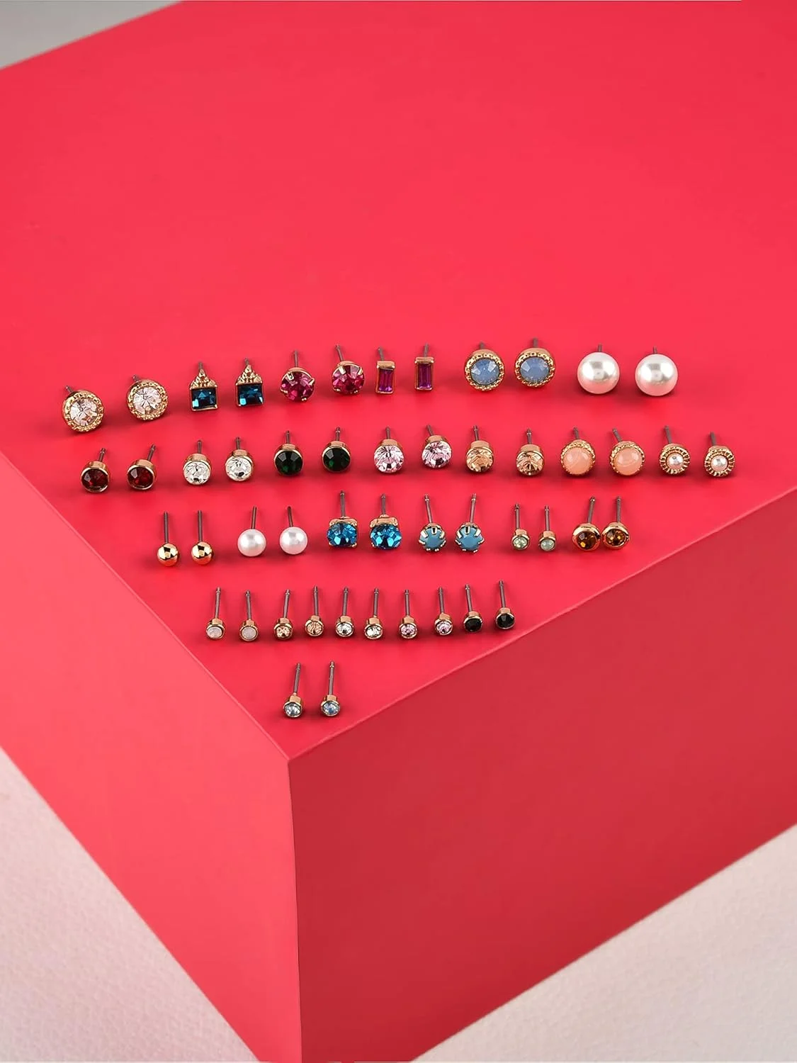 گوشواره های میخی معاصر 25 رنگی ZAVERI PEARLS - ZPFK10658 گوشواره های میخی معاصر 25 رنگی ZAVERI PEARLS - ZPFK10658