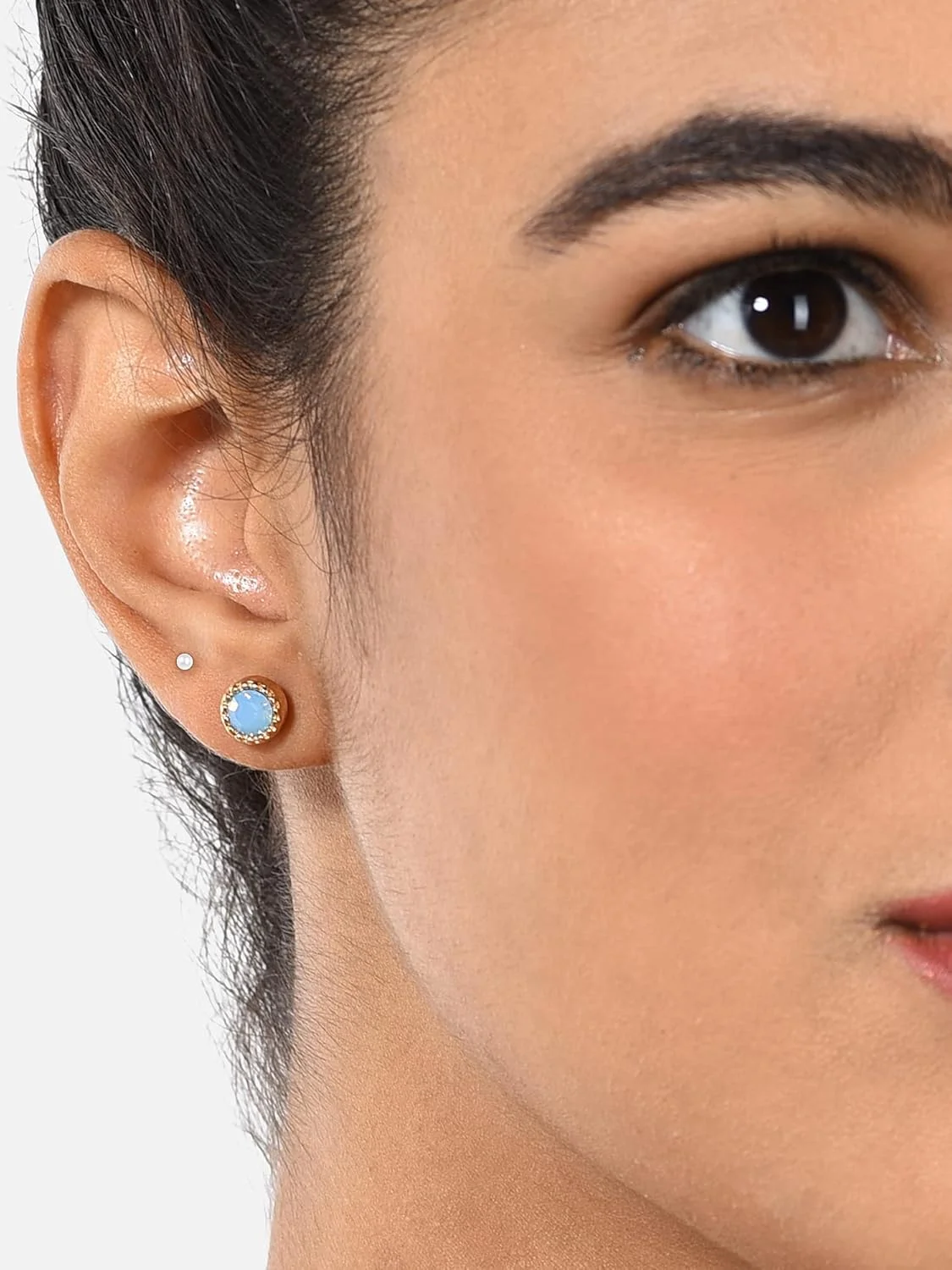 گوشواره های میخی معاصر 25 رنگی ZAVERI PEARLS - ZPFK10658 گوشواره های میخی معاصر 25 رنگی ZAVERI PEARLS - ZPFK10658