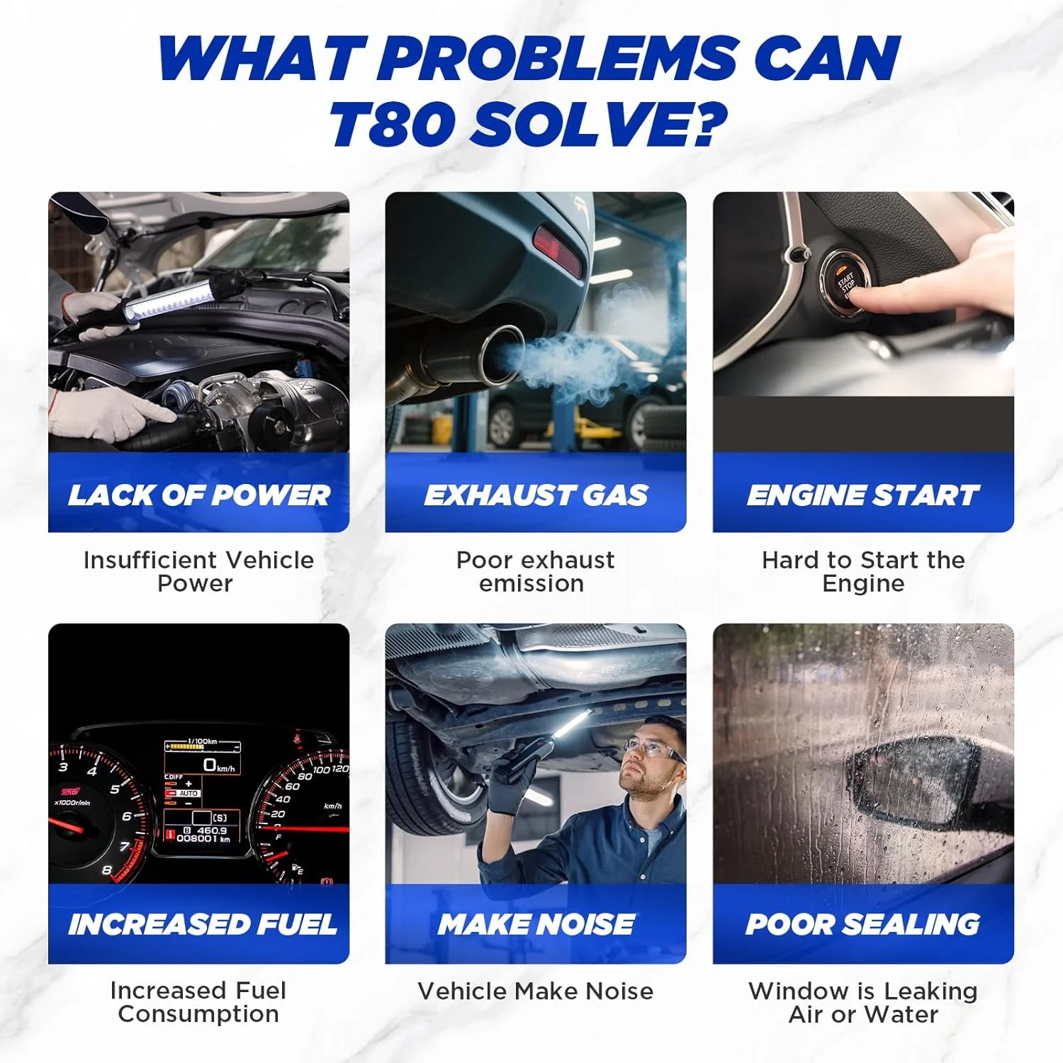 دستگاه نشت یاب دود خودرو MR CARTOOL T80، دستگاه تست دود خلاء EVAP با نشانگر سطح مایع، آشکارساز دود پمپ هوای داخلی برای همه خودروهای DC 12 ولت دستگاه نشت یاب دود خودرو MR CARTOOL T80، دستگاه تست دود خلاء EVAP با نشانگر سطح مایع، آشکارساز دود پمپ هوای داخلی برای همه خودروهای DC 12 ولت