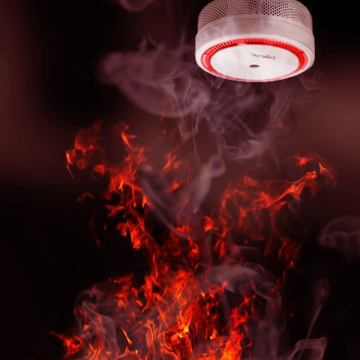 کیت نصب مغناطیسی دتکتور دود LogiLink SC0005 - نصب سریع و آسان - خاکستری