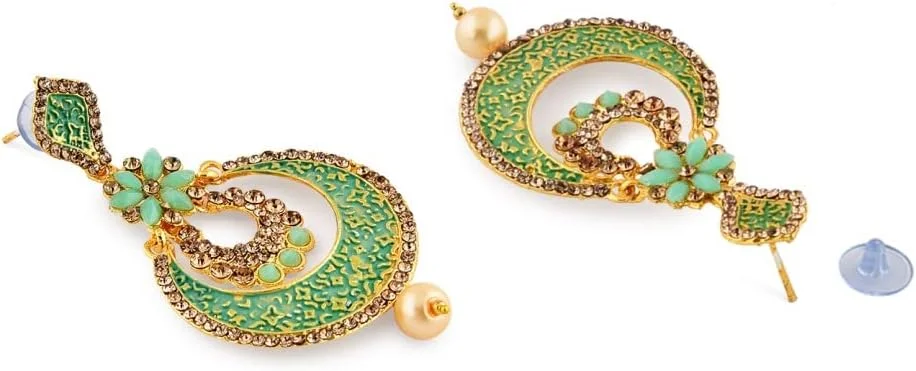 گوشواره آویز زنانه زاوِری پرلز، سبز طلایی، فلز غیر قیمتی (Zpfk9033) گوشواره آویز زنانه زاوِری پرلز، سبز طلایی، فلز غیر قیمتی (Zpfk9033)
