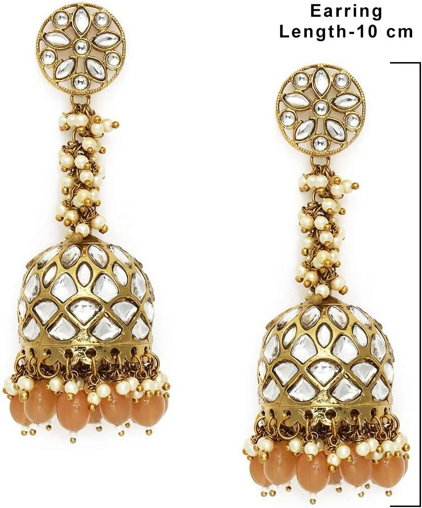 گوشواره های جومکی زنانه ZAVERI PEARLS (طلایی) (ZPFK9866) گوشواره های جومکی زنانه ZAVERI PEARLS (طلایی) (ZPFK9866)