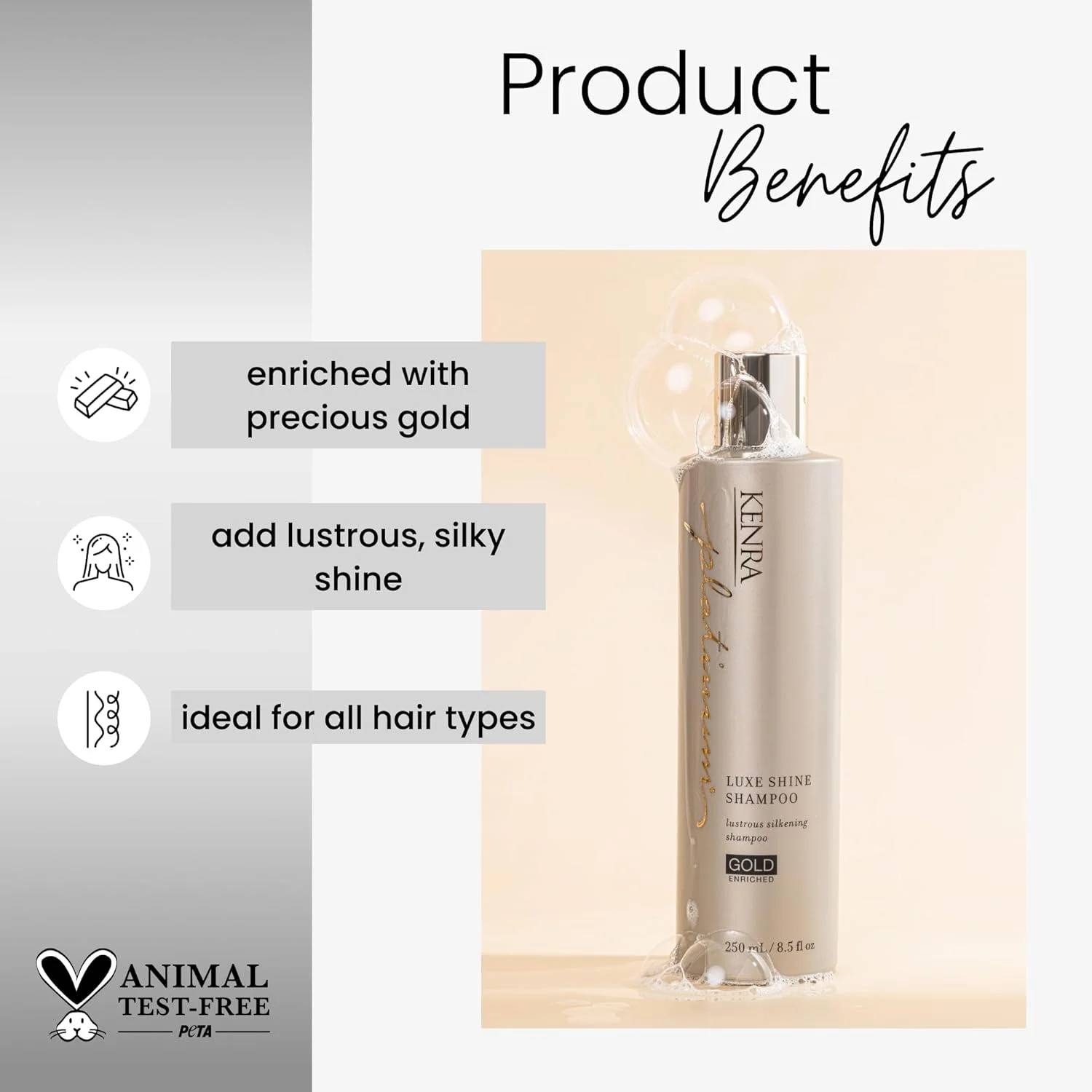 شامپو درخشان کننده لوکس کنرا پلاتینیوم | غنی شده با طلا | مناسب انواع مو | ۹۳۰ میلی لیتر