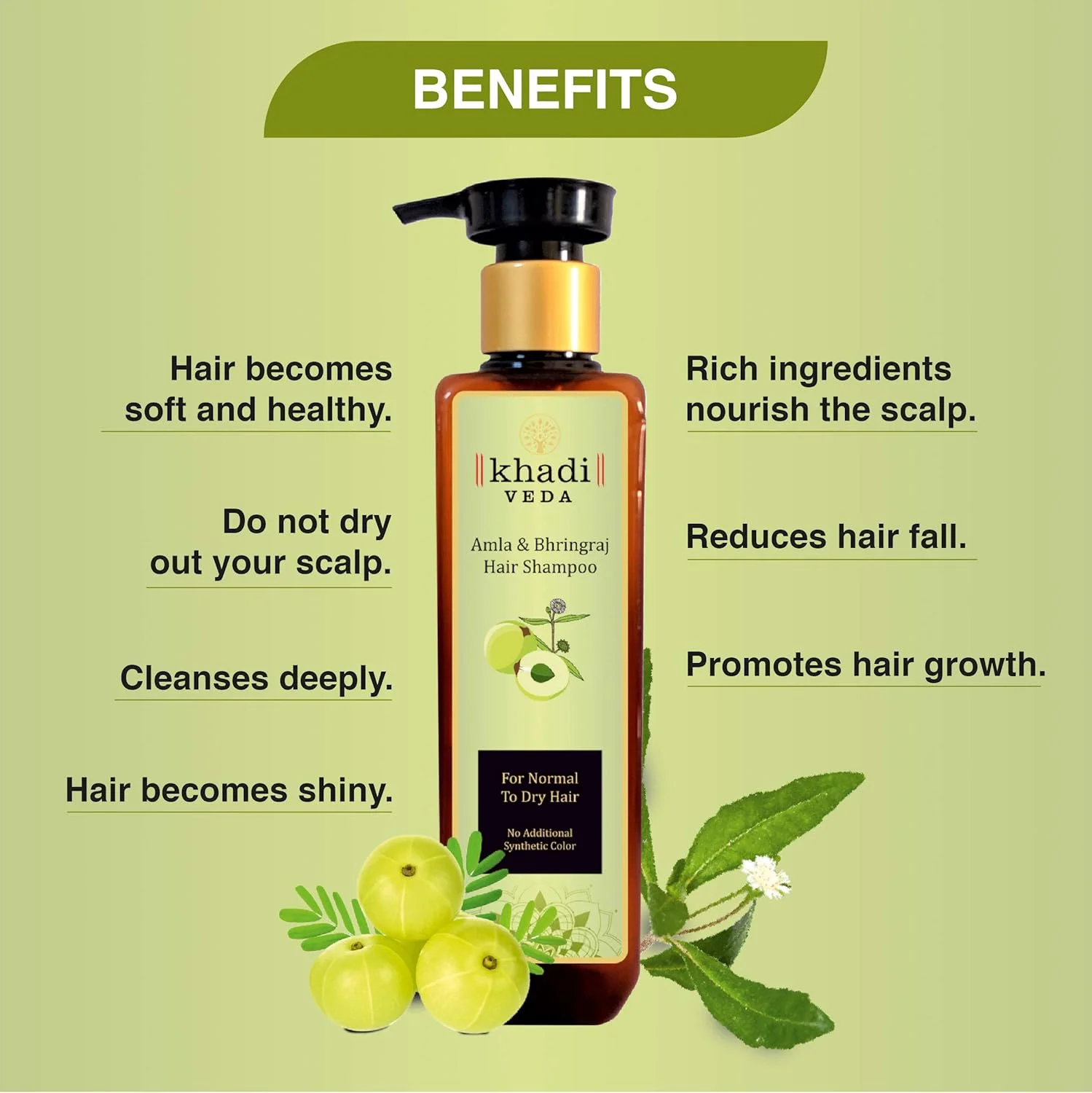 شامپو گیاهی خادی ودا آملا برینگراج برای موهای چرب 200 میلی لیتر - بسته 3 عددی. شامپو گیاهی خادی ودا آملا برینگراج برای موهای چرب 200 میلی لیتر - بسته 3 عددی.