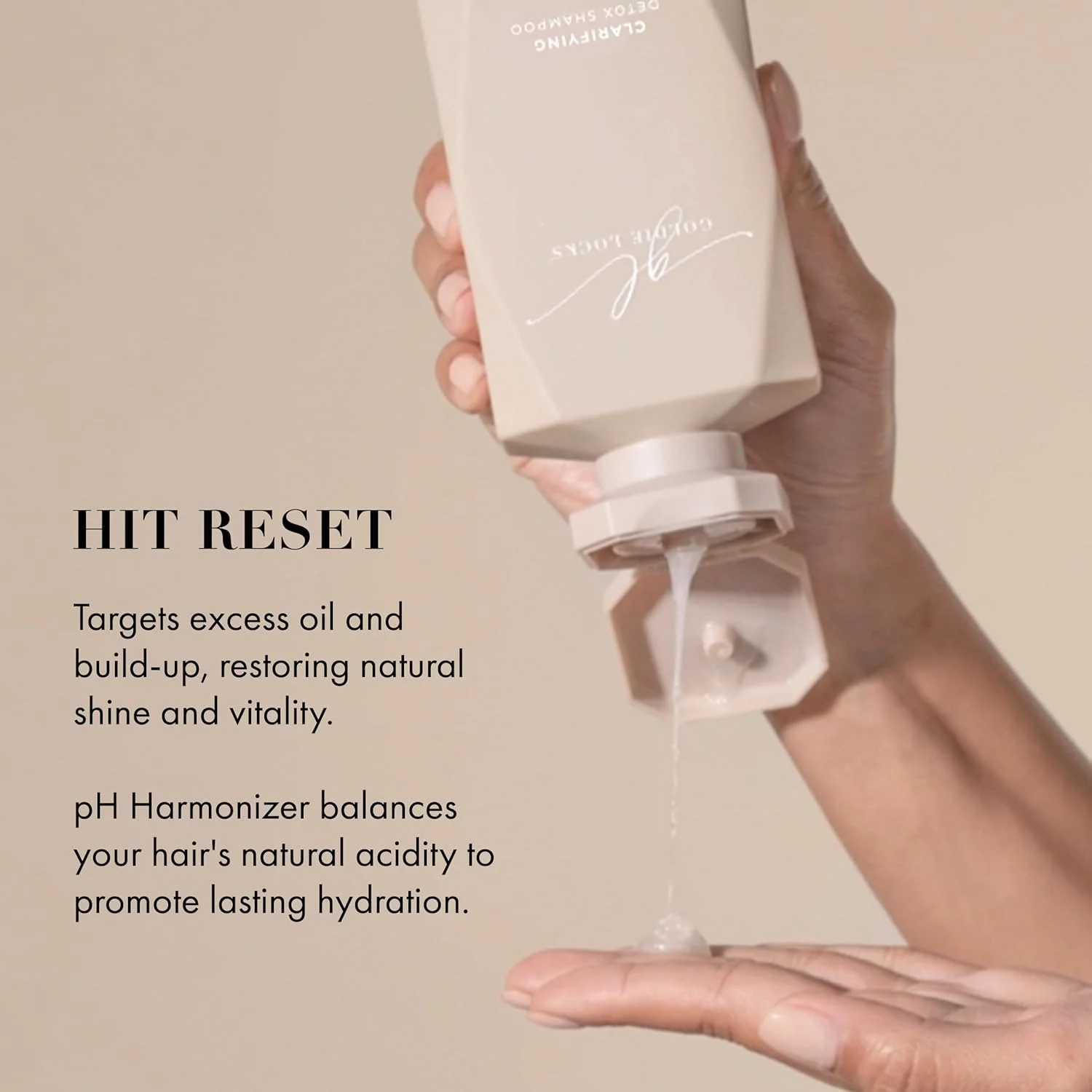 شامپو سم زدای مو گلدن لاکس، پاک کننده موی ایمن برای اکستنشن و موهای رنگ شده، از بین برنده تجمع بیش از حد چربی، سم زدایی پوست سر و تارهای مو، پاک کننده عمیق، خالص کننده، کنترل چربی، بطری 1 لیتری