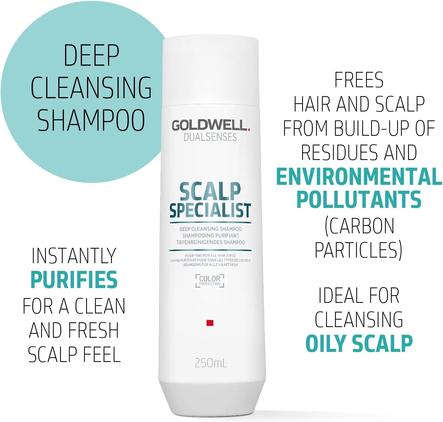 شامپو پاک کننده عمیق پوست سر گلدول Dualsenses