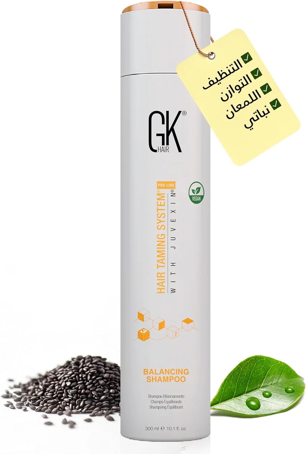 شامپو متعادل کننده مو جی کی هیر گلوبال کراتین، 300 میلی لیتر، مناسب موهای خشک، آسیب دیده، چرب و رنگ شده، تنظیم کننده PH، فاقد سولفات و پارابن، پاک کننده عمیق و روزانه و از بین برنده آلودگی ها شامپو متعادل کننده مو جی کی هیر گلوبال کراتین، 300 میلی لیتر، مناسب موهای خشک، آسیب دیده، چرب و رنگ شده، تنظیم کننده PH، فاقد سولفات و پارابن، پاک کننده عمیق و روزانه و از بین برنده آلودگی ها