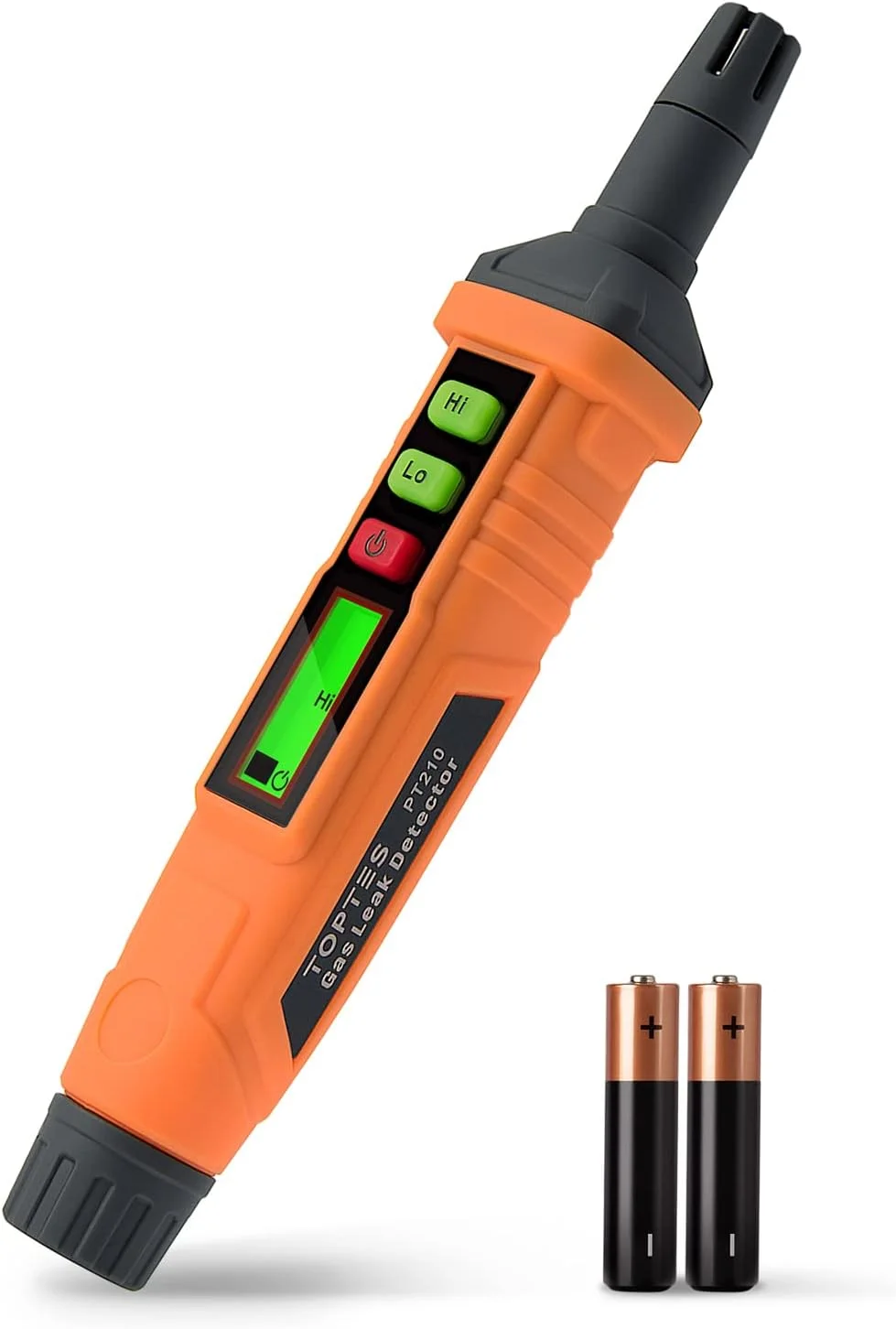 دستگاه تشخیص نشت گاز TopTes PT210، آشکارساز گاز با حساسیت بالا با آلارم صوتی و تصویری، محدوده 50 تا 1000 ppm، شامل باتری، ردیابی نشت گاز از اجاق گاز، فر، مخزن پروپان برای خانه/آپارتمان/RV