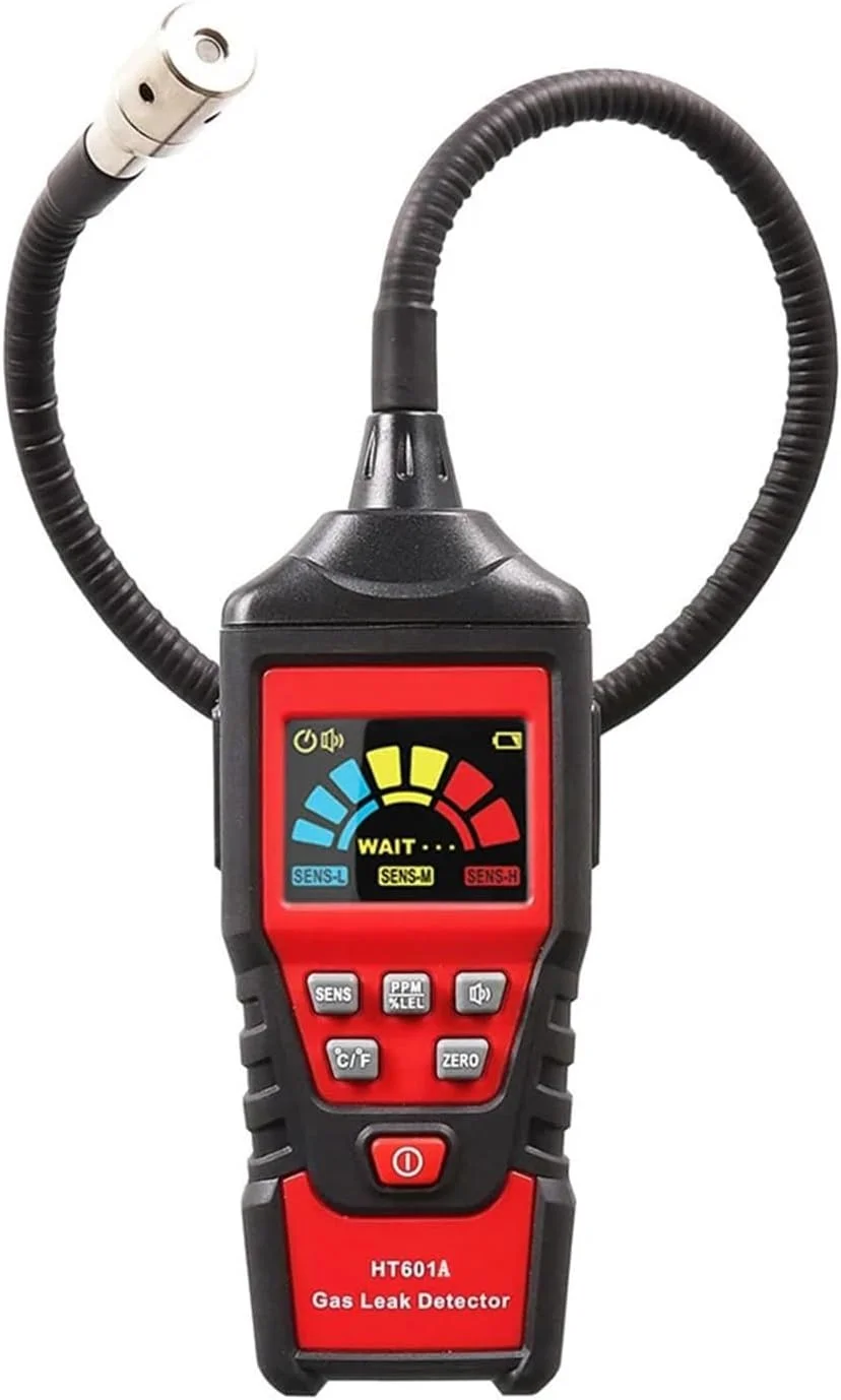 آشکارساز نشت گاز با دقت بالا HT601A HT601B 0-1000PPM با آلارم صوتی و صفحه نمایش، آشکارساز گاز متان طبیعی قابل اشتعال (HT601A)