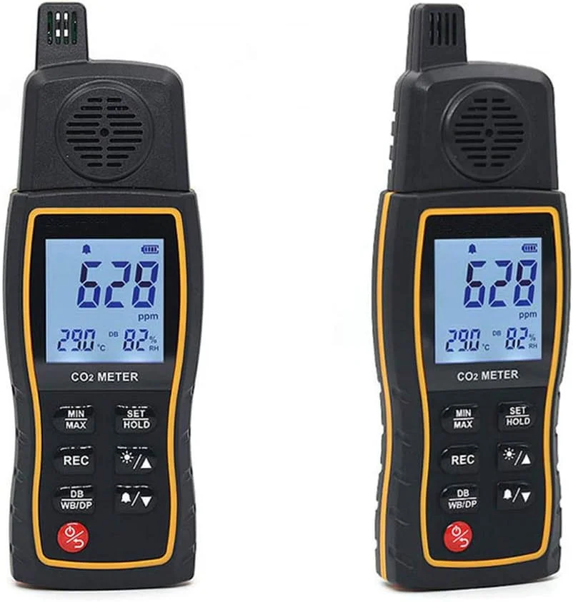 تستر مانیتور گاز، ردیاب نشت گاز CO2 قابل حمل، آنالایزر گاز دستی 0-9999 PPM تستر مانیتور گاز، ردیاب نشت گاز CO2 قابل حمل، آنالایزر گاز دستی 0-9999 PPM