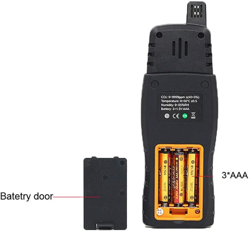 تستر مانیتور گاز، ردیاب نشت گاز CO2 قابل حمل، آنالایزر گاز دستی 0-9999 PPM تستر مانیتور گاز، ردیاب نشت گاز CO2 قابل حمل، آنالایزر گاز دستی 0-9999 PPM
