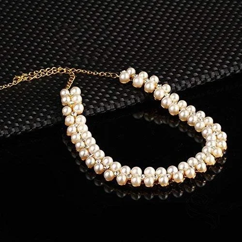 ست گردنبند و گوشواره مرواریدی زنانه/دخترانه Shining Diva با روکش طلای 18 عیار (سفید) (8396s) ست گردنبند و گوشواره مرواریدی زنانه/دخترانه Shining Diva با روکش طلای 18 عیار (سفید) (8396s)