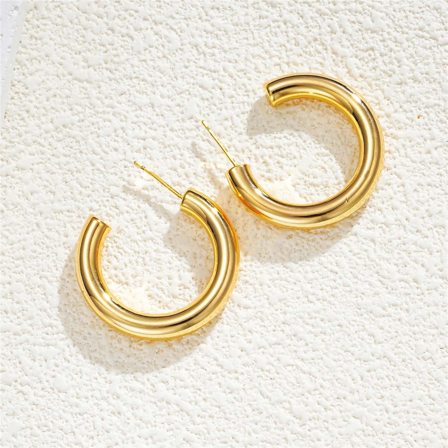 گوشواره های شیک و فانتزی جدید روکش طلای 14 عیار Shining Diva Fashion برای زنان و دختران (15756er)