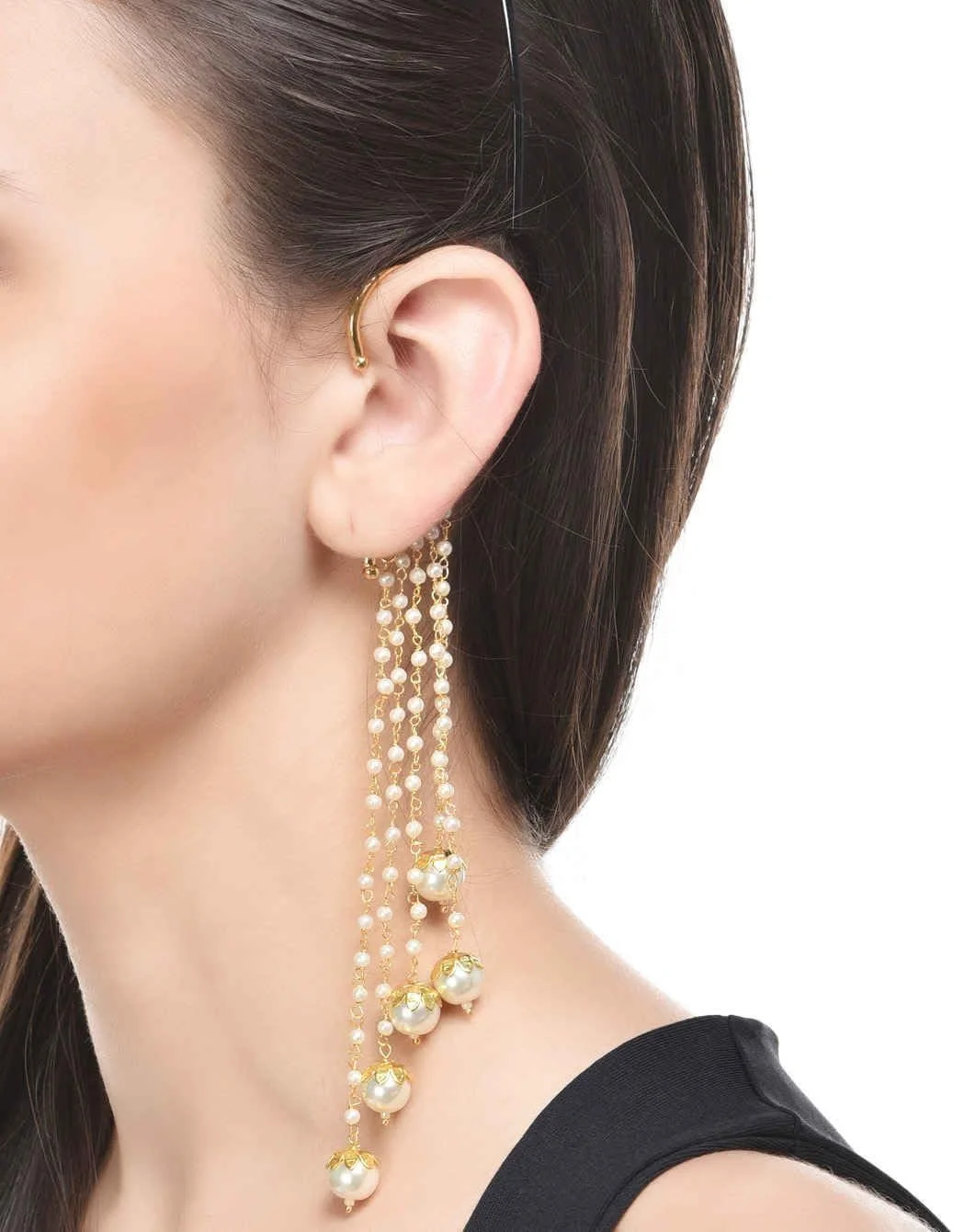 گوشواره های چند رشته ای مرواریدی جدید و فانتزی Shining Diva برای دختران و زنان گوشواره های چند رشته ای مرواریدی جدید و فانتزی Shining Diva برای دختران و زنان
