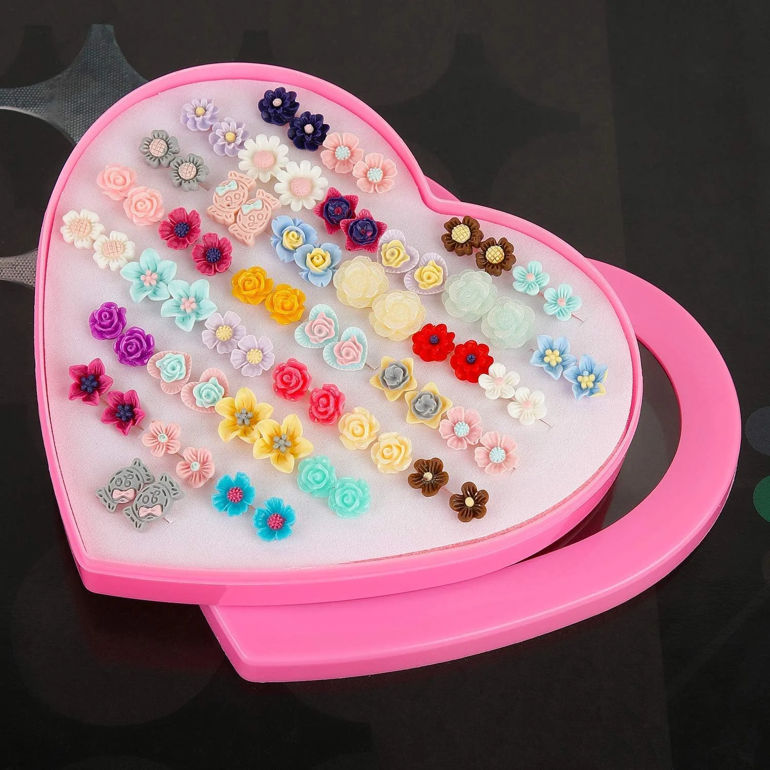 ست گوشواره زنانه فشن Shining Diva، جدیدترین مدل های شیک گلدار، ست 36 جفتی گوشواره برای دختران و زنان (12024er) ست گوشواره زنانه فشن Shining Diva، جدیدترین مدل های شیک گلدار، ست 36 جفتی گوشواره برای دختران و زنان (12024er)