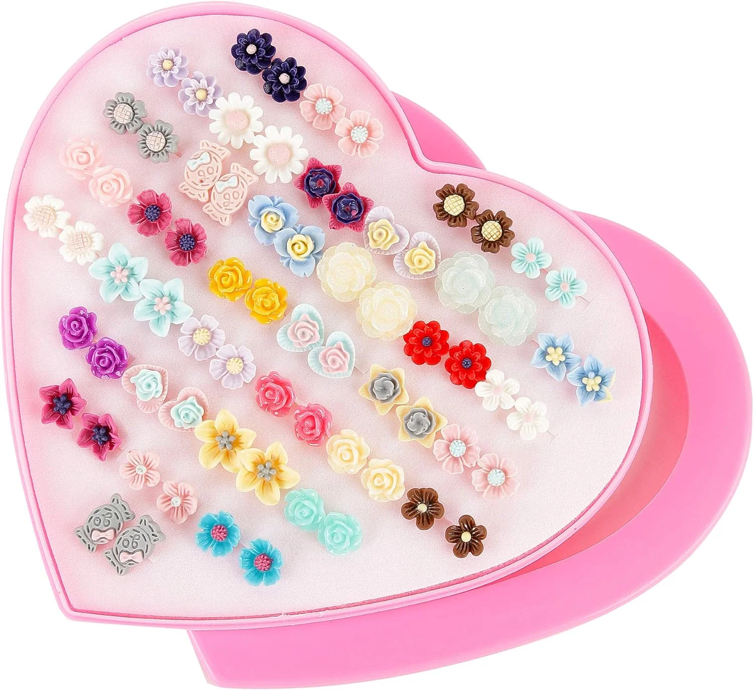 ست گوشواره زنانه فشن Shining Diva، جدیدترین مدل های شیک گلدار، ست 36 جفتی گوشواره برای دختران و زنان (12024er) ست گوشواره زنانه فشن Shining Diva، جدیدترین مدل های شیک گلدار، ست 36 جفتی گوشواره برای دختران و زنان (12024er)