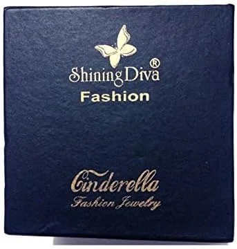 گوشواره های شیک زنانه و دخترانه با طرح گل قهوه ای و روکش طلایی Shining Diva Fashion Jewellery (مدل 9171Er)