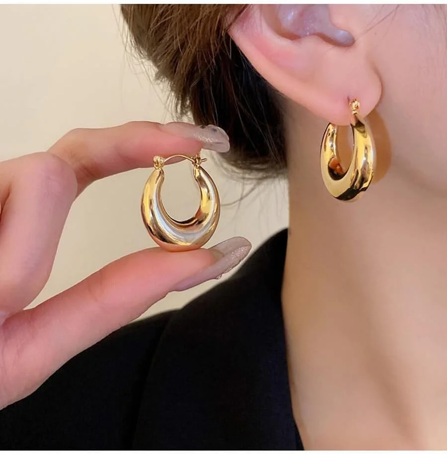 گوشواره های آبکاری طلای شیک و فانتزی جدید Shining Diva Fashion برای زنان و دختران (15757er) گوشواره های آبکاری طلای شیک و فانتزی جدید Shining Diva Fashion برای زنان و دختران (15757er)