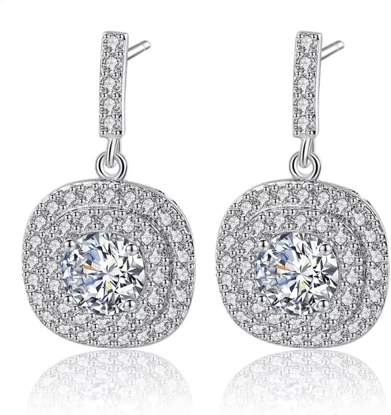 گوشواره های کریستالی اتریشی شیک و جدید زنانه و دخترانه Shining Diva Fashion (14625er)، تک سایز