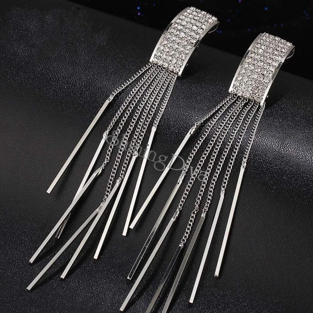 گوشواره های آویز منگوله ای زنانه با روکش طلایی و نقره ای، طراحی ایتالیایی شیک و جدید