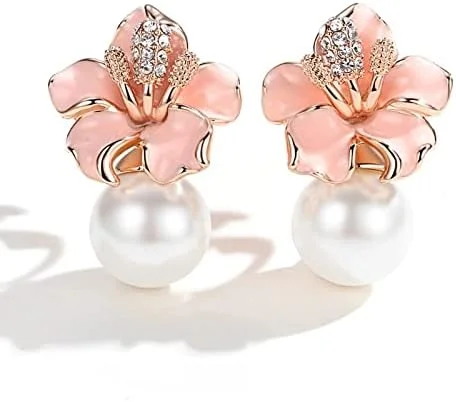 گوشواره های نقره ای مرواریدی کریستالی جدیدترین مد روز زنانه Shining Diva Fashion گوشواره های نقره ای مرواریدی کریستالی جدیدترین مد روز زنانه Shining Diva Fashion