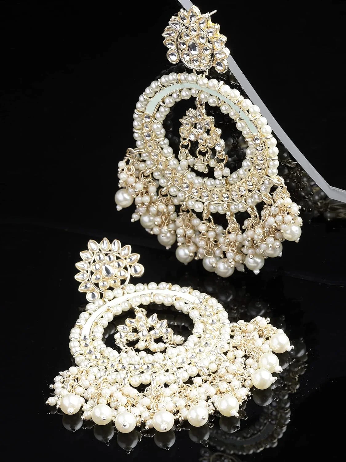 گوشواره های کندن چندبالی سنتی شیک و جدید Shining Diva Fashion برای زنان و دختران گوشواره های کندن چندبالی سنتی شیک و جدید Shining Diva Fashion برای زنان و دختران