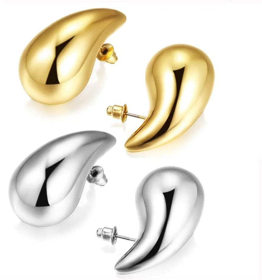شاینینگ دیوا فشن، ست 2 جفتی گوشواره های اشکال دار طلایی و نقره ای با الهام از سلبریتی ها، مناسب دختران و زنان نوجوان، گوشواره های ترند، بزرگ، سبک و قطره ای شاینینگ دیوا فشن، ست 2 جفتی گوشواره های اشکال دار طلایی و نقره ای با الهام از سلبریتی ها، مناسب دختران و زنان نوجوان، گوشواره های ترند، بزرگ، سبک و قطره ای