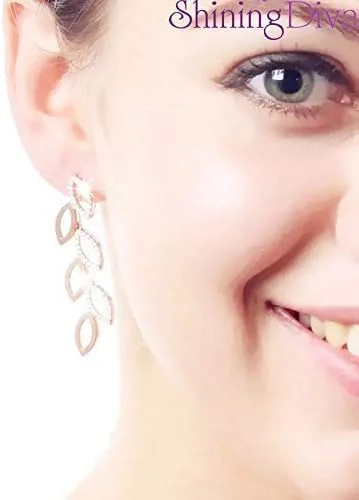 گوشواره آویز زنانه نگین دار Shining Diva، طلایی با روکش طلای 18 عیار - مناسب برای مهمانی و استفاده روزمره (مدل 9850er) گوشواره آویز زنانه نگین دار Shining Diva، طلایی با روکش طلای 18 عیار - مناسب برای مهمانی و استفاده روزمره (مدل 9850er)