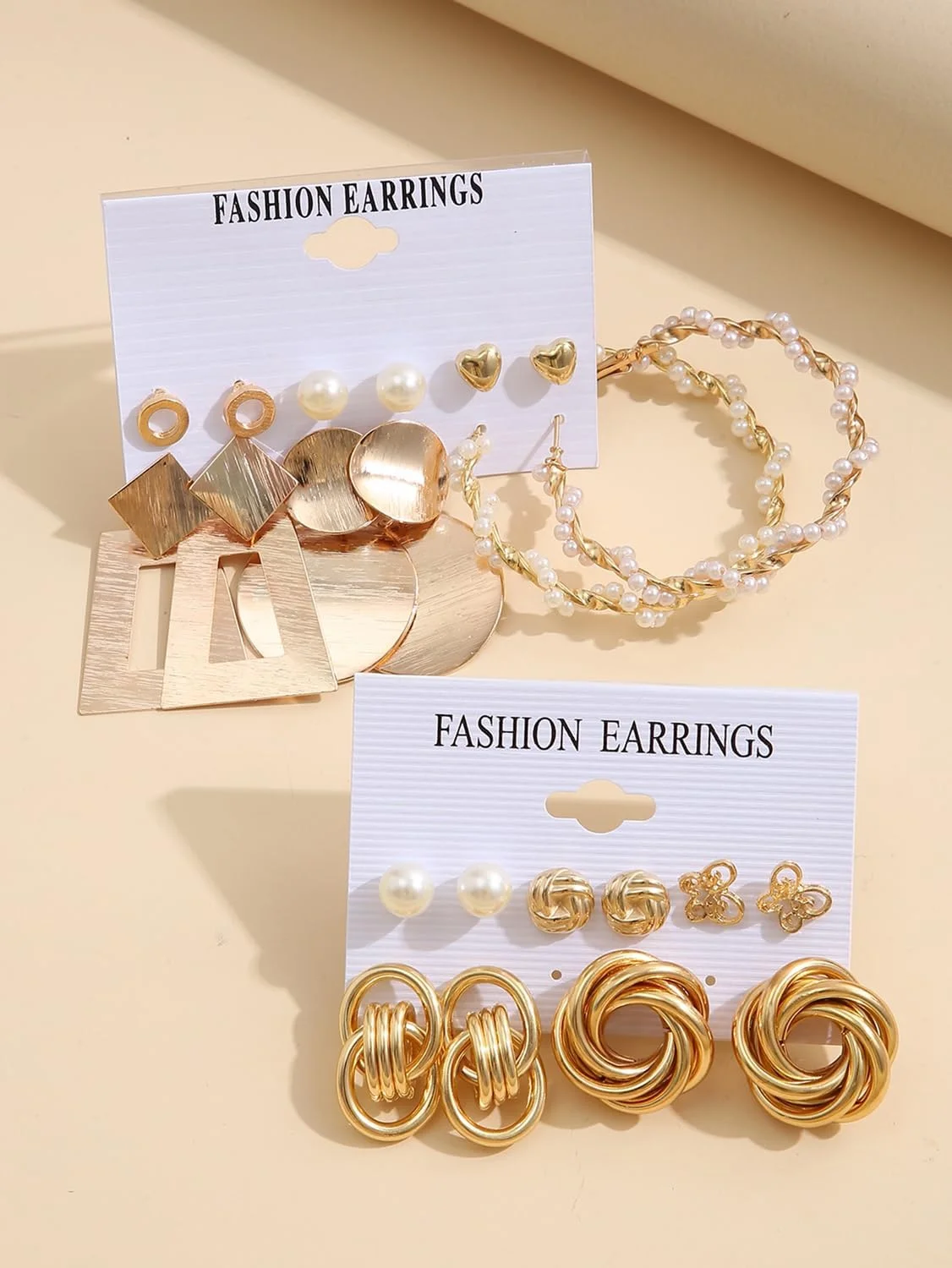 ست ترکیبی گوشواره های میخی شیک و جدید Shining Diva Fashion برای زنان و دختران ست ترکیبی گوشواره های میخی شیک و جدید Shining Diva Fashion برای زنان و دختران