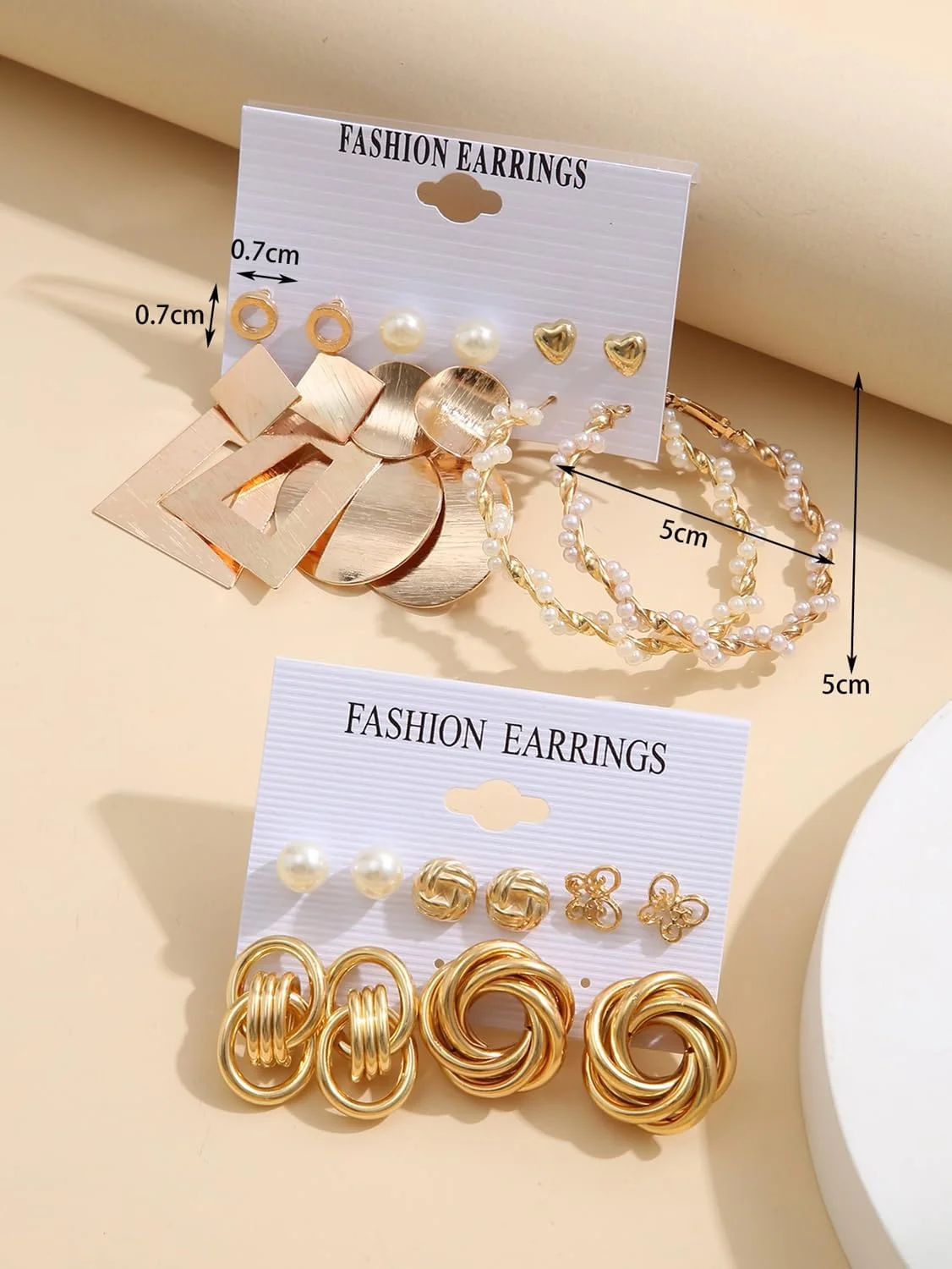 ست ترکیبی گوشواره های میخی شیک و جدید Shining Diva Fashion برای زنان و دختران ست ترکیبی گوشواره های میخی شیک و جدید Shining Diva Fashion برای زنان و دختران
