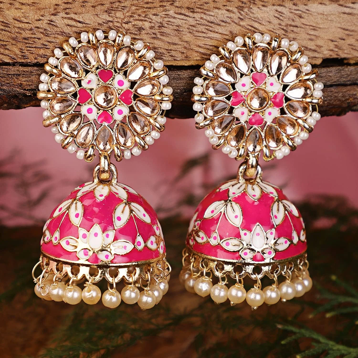 گوشواره های جومکی با روکش طلای شیک و جدید Shining Diva Fashion برای زنان و دختران گوشواره های جومکی با روکش طلای شیک و جدید Shining Diva Fashion برای زنان و دختران