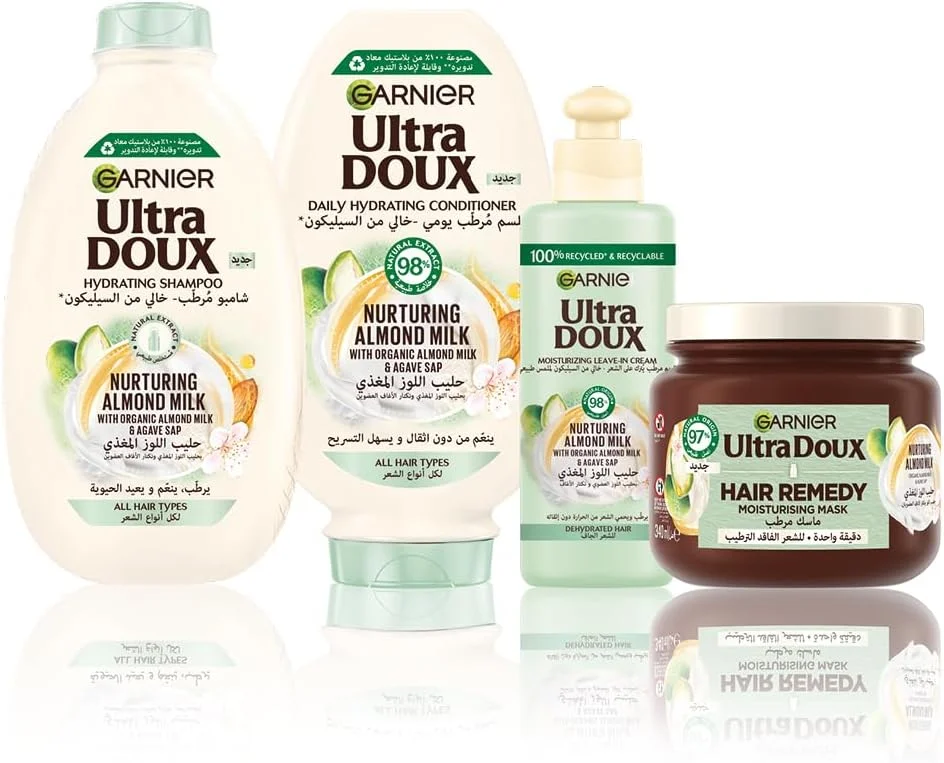 شامپو شیر بادام گارنیه Ultra Doux، 2 عدد 400 میلی لیتری - بسته 2 عددی شامپو شیر بادام گارنیه Ultra Doux، 2 عدد 400 میلی لیتری - بسته 2 عددی