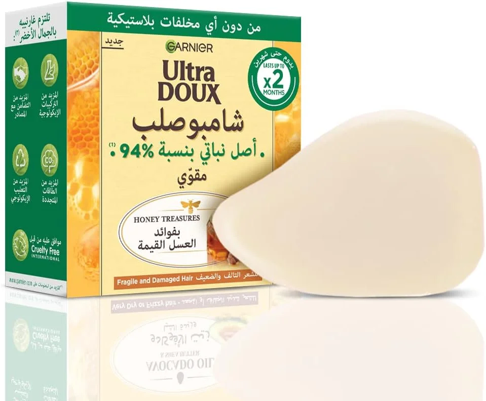 شامپو جامد گنجینه های عسل Ultra Doux گارنیه 60 گرم